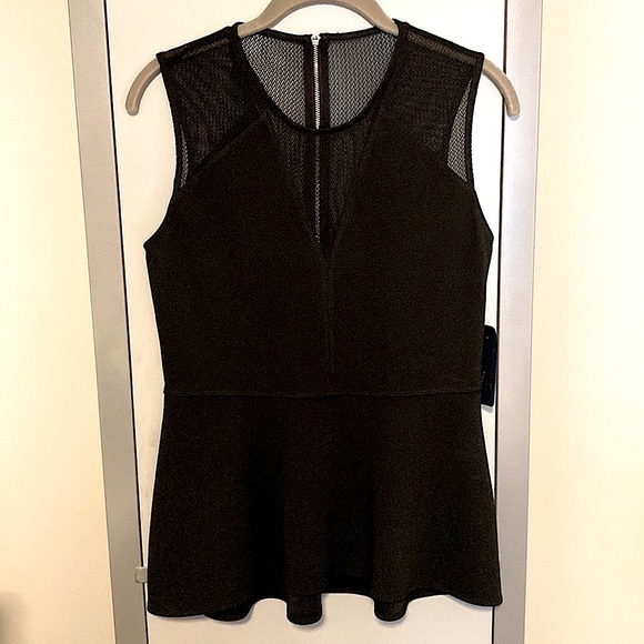 RACHEL Rachel Roy Peplum Zip Back Top - Picture 3 of 7
